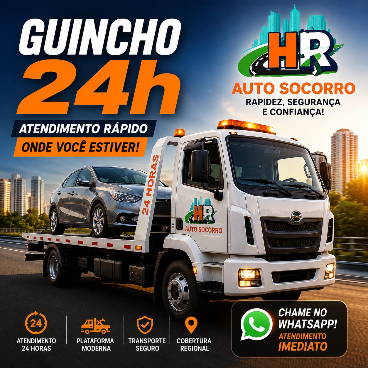Guincho plataforma HR Auto Socorro
