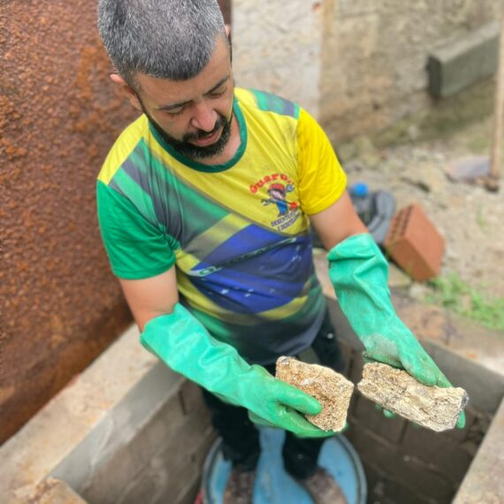 Desentupimento de rede sanitária